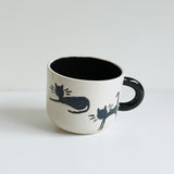 Black cats - cozy cup
