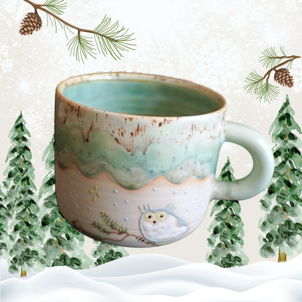 Snowy Owl - cozy cup