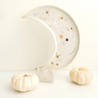 Moon light - porcelain plate