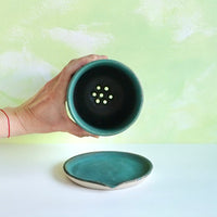 Turquoise - utensil holder