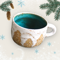 Winter trees - cozy cup