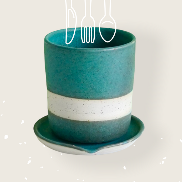 Turquoise - utensil holder